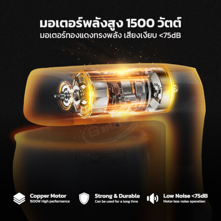 เครื่องผสมอาหาร GMAX FM-266 1500 วัตต์ 8.5 ลิตร สีดำ_4